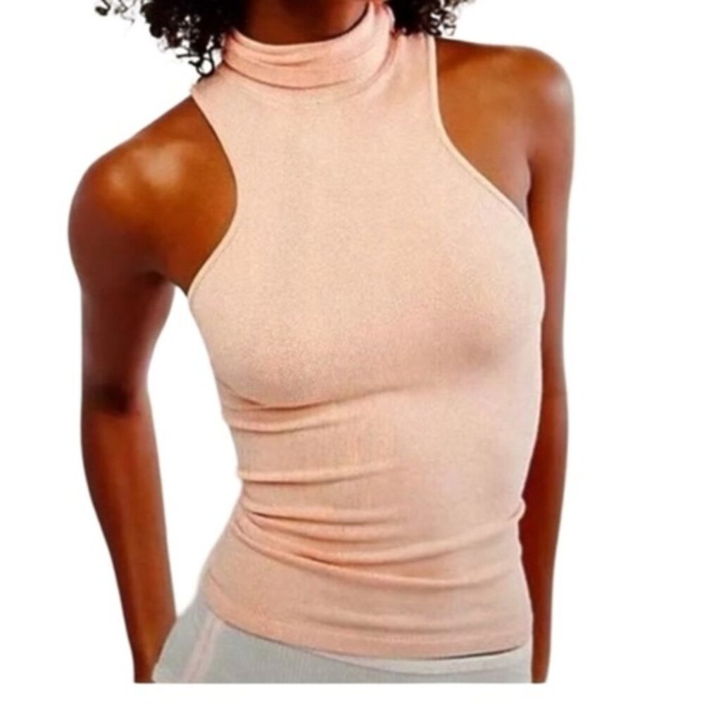 Intimately Free People Racerback Tank | Electric Nectar Peach | Size M-L